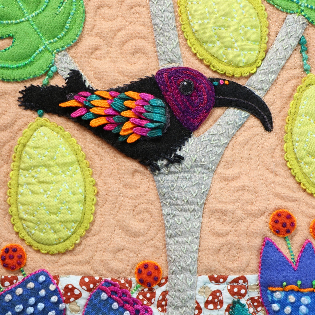 Forest for the Trees Quilt Sue Spargo Folk Art Quilts